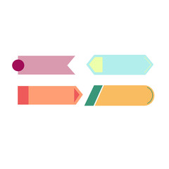 Set Of Infographic Label Element