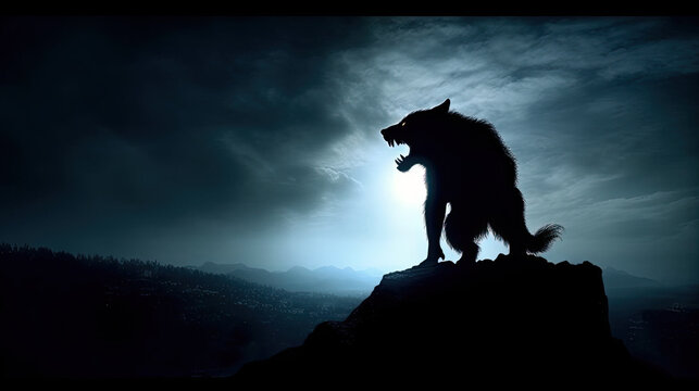 A Wolf Transforms into a Werewolf
