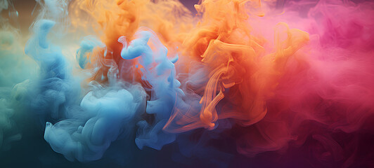 Fototapeta na wymiar Background with color smoke everywhere. IA generative.