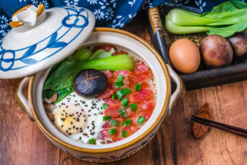 Claypot rice with cured meat in Guangzhou, Guangdong, China