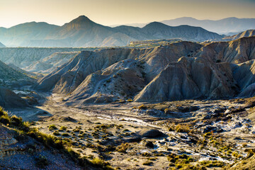 Mountain view. Tabernas desert in Spain