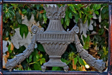 Cast iron Victorian embellishment to fence