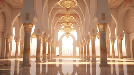 Fototapeta premium Very beautiful Muslim mosque