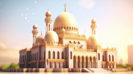 Obraz premium Very beautiful Muslim mosque
