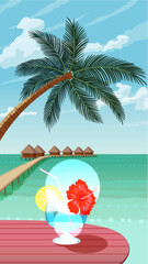 リゾートビーチの風景