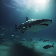 Fototapeta premium shark in aquarium