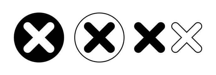 Fototapeta premium Close icon vector for web and mobile app. Delete sign and symbol. cross sign