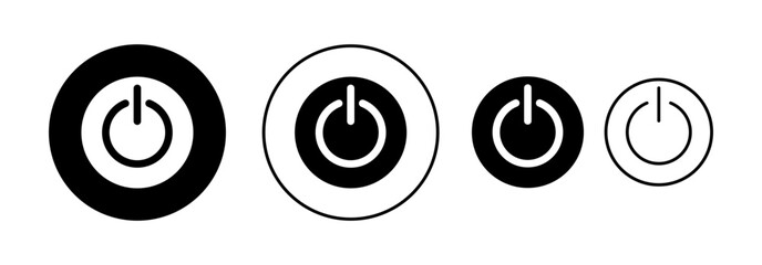 Power icon vector for web and mobile app. Power Switch sign and symbol. Electric power