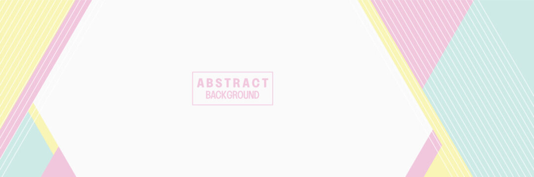 abstract shape banner background with amazing pastel colors. vector with empty space for text