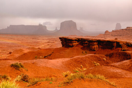 Landscape photograph of John Ford Point in Monument valley, Arizona.