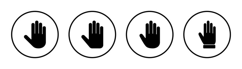 Fototapeta premium Hand icon set illustration. hand sign and symbol. hand gesture