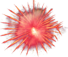 Obraz premium Isolated colorful fireworks explosion created with generative ai