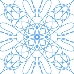 Blue Doodle Lines Background