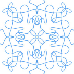 Blue Doodle Lines Background