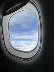 Fototapeta premium view from airplane window