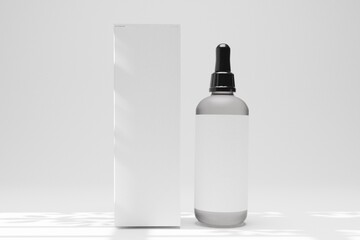 mockup of beauty fashion cosmetic makeup bottle lotion product with skincare healthcare concept