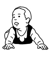 Happy Baby Day. Baby With Mother. Portrait Baby Illustration