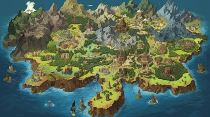 RPG Game World Map