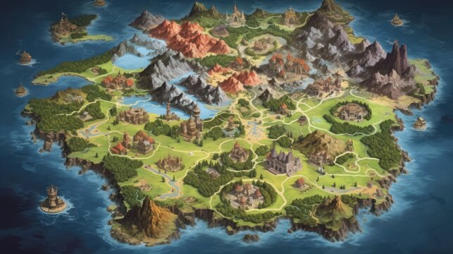 RPG Game World Map