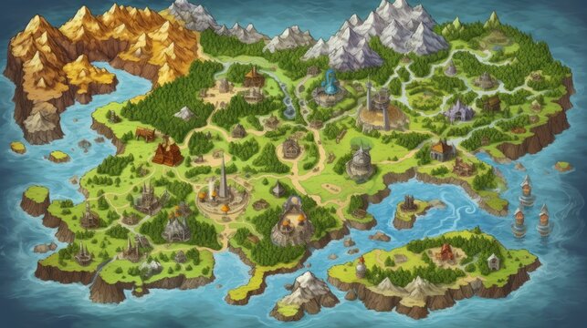 RPG Game World Map