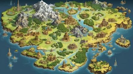 RPG Game World Map