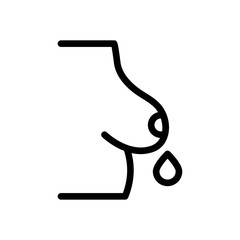 breastfeeding line icon illustration vector graphic