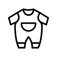 baby clothes line icon illustration vector graphic