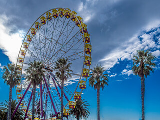 Obraz premium Ferris Wheel Purple