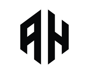 AH letter logo design vector template