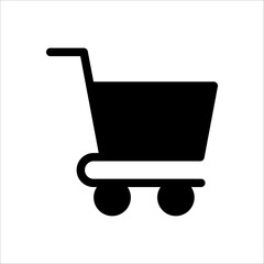 Shopping, basket vector icon. Simple element illustration from UI concept. Shopping, basket vector icon.
