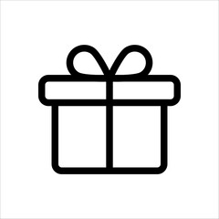 Gift Box icon design template. Trendy style, vector on white background. EPS 10