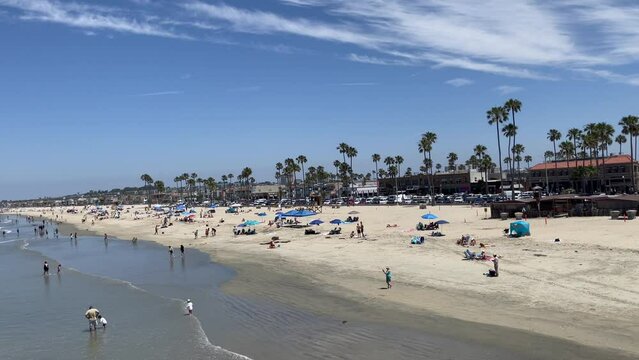 Scenic Newport Beach vista on a beautiful sunny day, Orange County, Southern California 
