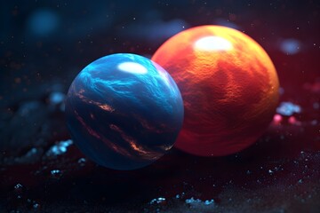 Obraz na płótnie Canvas 惑星　with generative ai