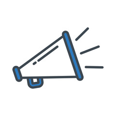 Megaphone icon vector on trendy design