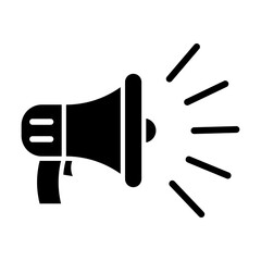 Megaphone icon vector on trendy design