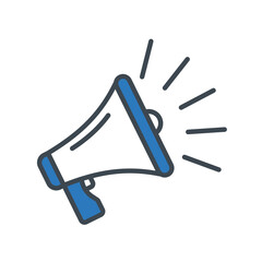 Megaphone icon vector on trendy design