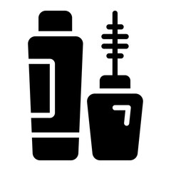 eye mascara Solid icon