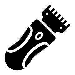 beard trimming Solid icon