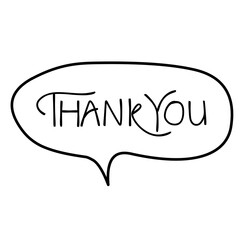 thank you speech bubble