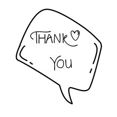 thank you speech bubble
