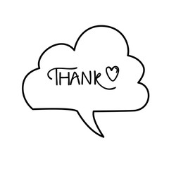 thank you speech bubble