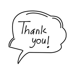 thank you speech bubble