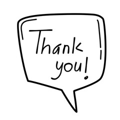 thank you speech bubble