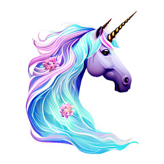 Obraz na płótnie Canvas beautiful Unicorn Horse