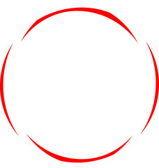 Frame Circle Indonesian independence day