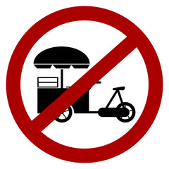 "No hawkers allowed" icon