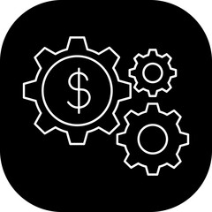 Management business and finance icon with black filled outline style. success cooperation, plan, task, virtual, office worker, document, platform. Vector Illustration