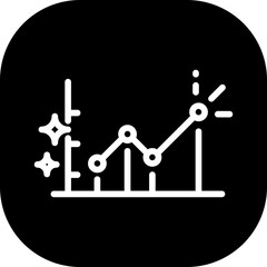 Profit business and finance icon with black filled outline style. coin, report, flat, web, dollar, sign, savings. Vector Illustration