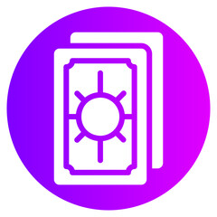 tarot card gradient icon