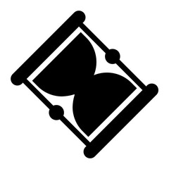 sand clock glyph icon